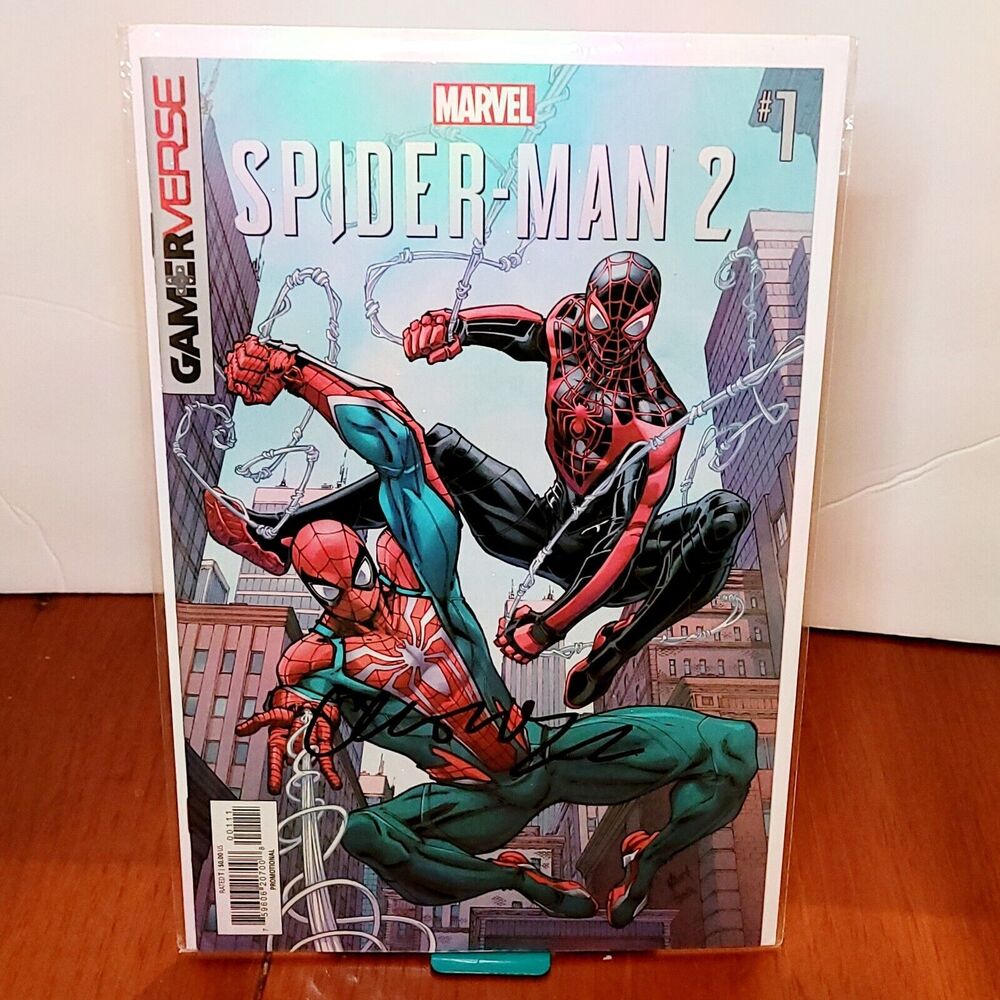 SPIDER-MAN 2 #1 Gamerverse Signed By Cristos Gage w CSA C.O.A. Todd Nauck Cover